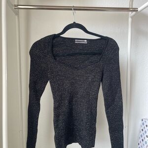 Anthropologie Long Sleeve Ribbed top Size Small